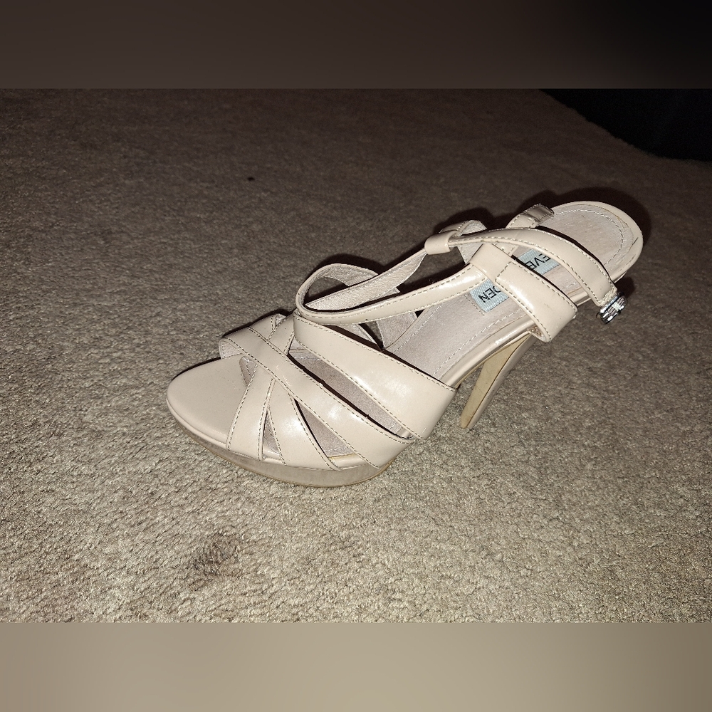 Steve Madden NUDE Strappy High Heel Sandals